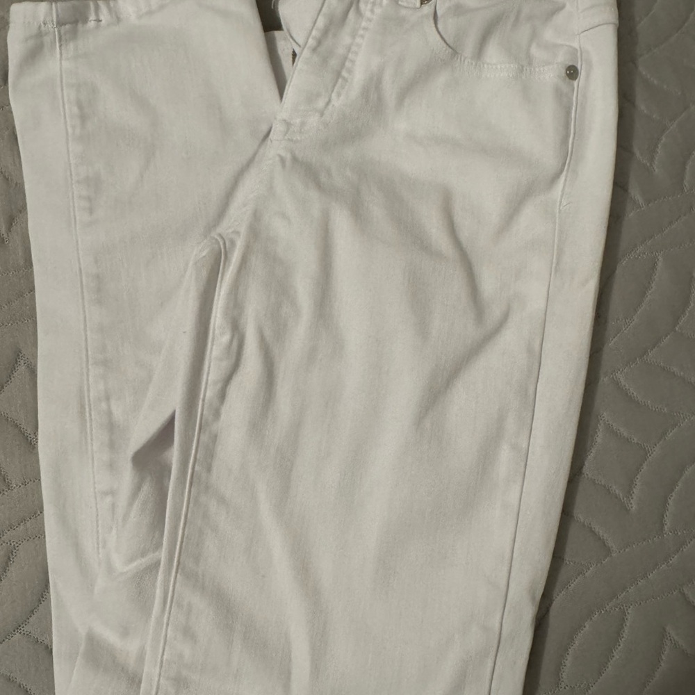 Sophia Curvy Straight White Pants - Picture 4 of 6